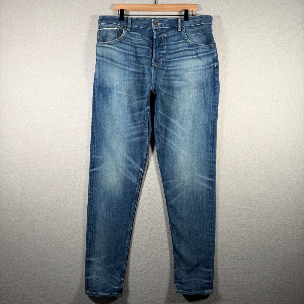 Banana Republic Trooper Fit White Oak Cone Denim Jeans Blue 36x34 797201-00